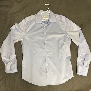 Men’s made in Italy Linea In Light Blue Dress Shirt 17.5-37